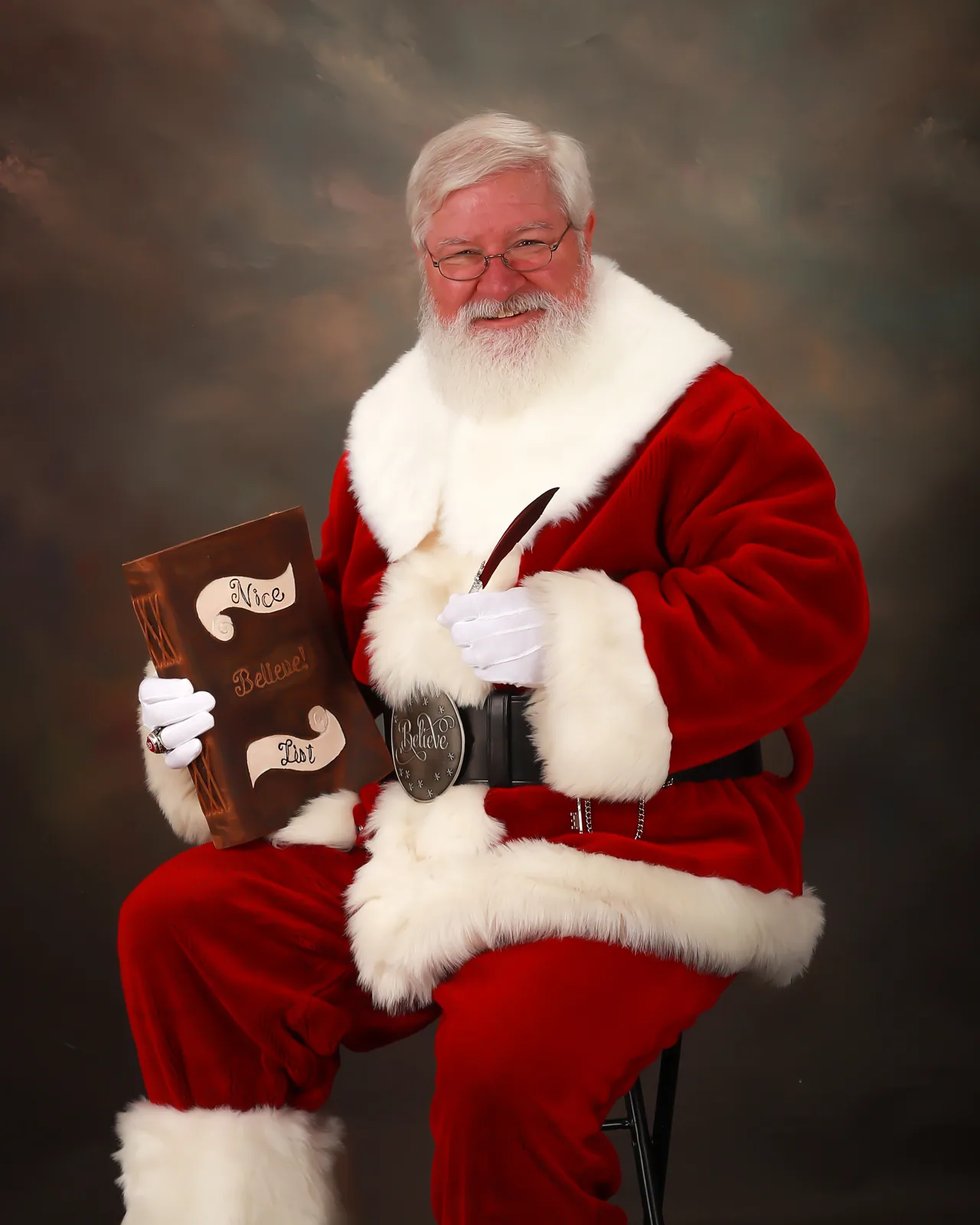 Santa Marc in a classic Christmas portrait